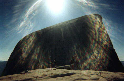 Picture of Half Dome sunshine.