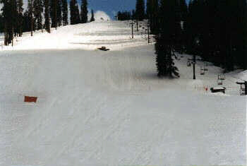 Picture of 'Eagle" ski run at Badger Pass Ski Resort.